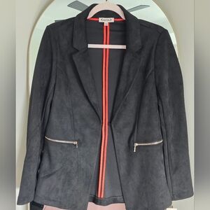 Nanette Lepore Black Blazer with Red Accents